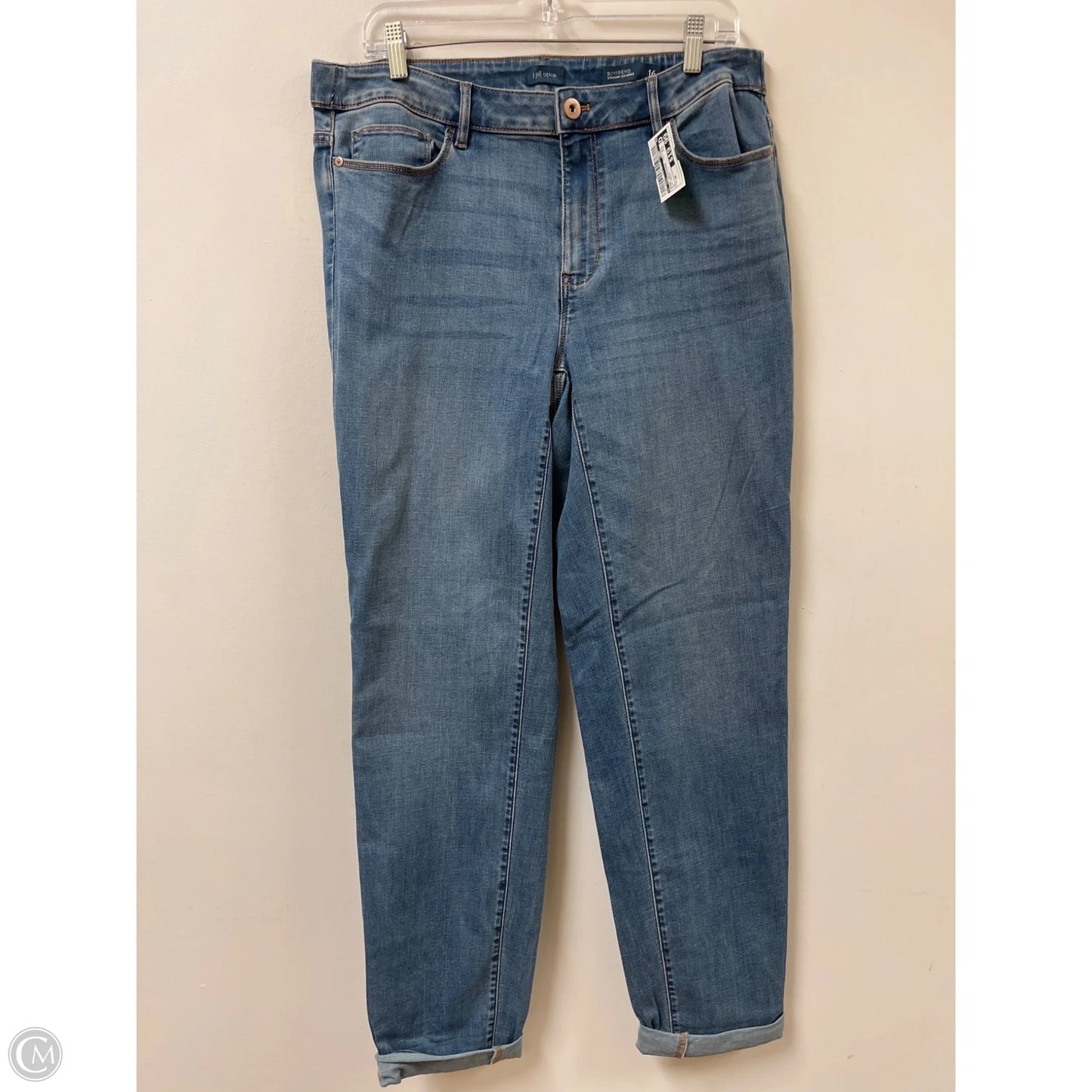 Jeans Boyfriend By J. Jill In Blue Denim, Size: 16