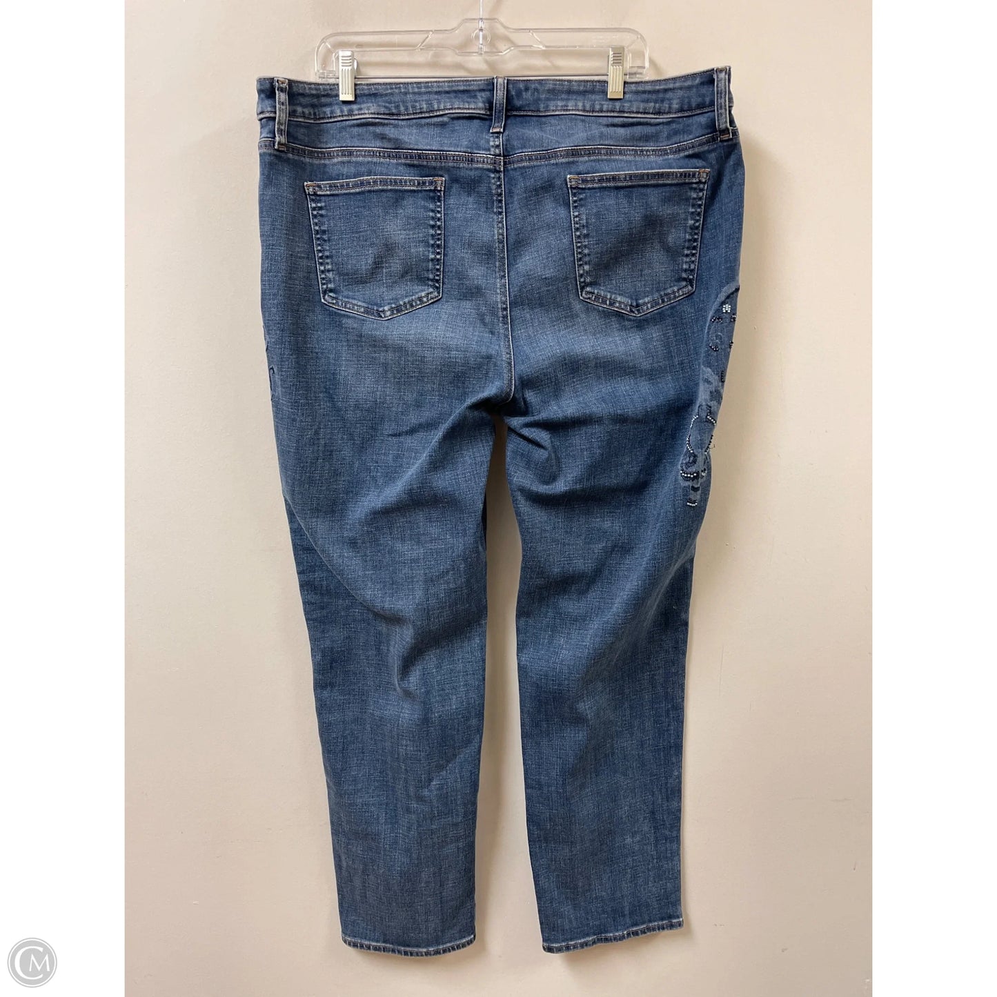 Jeans Boyfriend By Chicos In Blue Denim, Size: 18