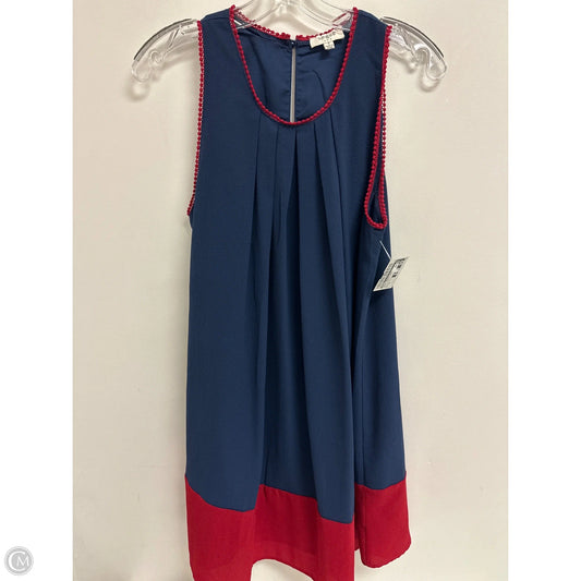 Dress Casual Short By Umgee In Blue & Red, Size: S