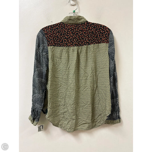 Blouse Long Sleeve By Maeve In Multi-colored, Size: Sp