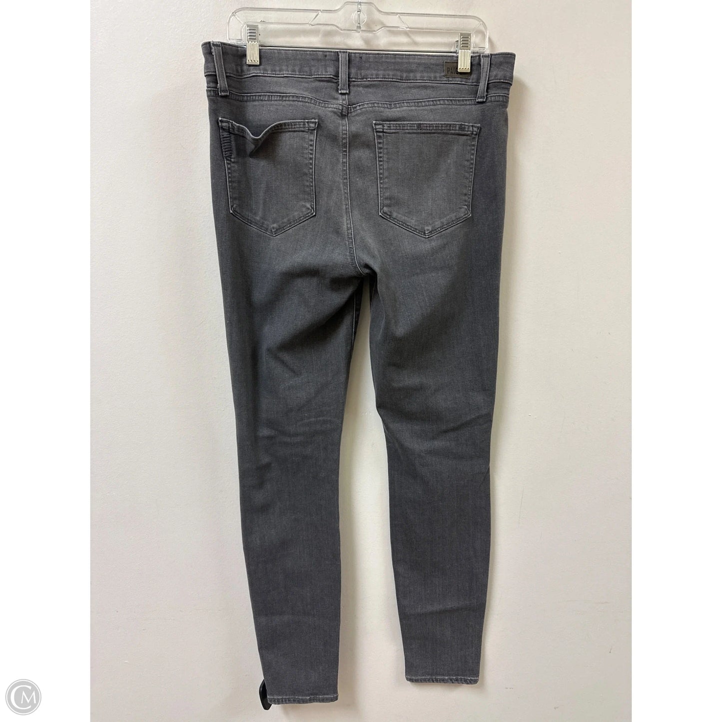 Jeans Skinny By Paige In Grey Denim, Size: 14