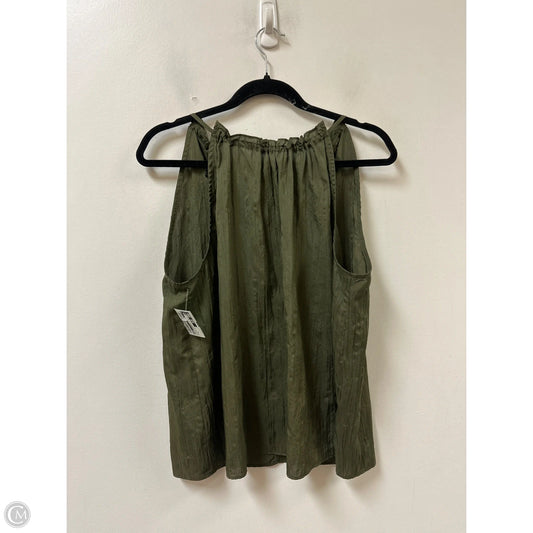 Top Sleeveless By Gap In Green, Size: L