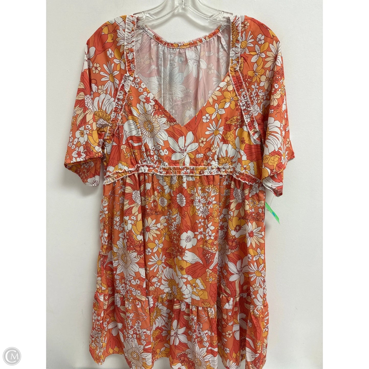 Dress Casual Short By Clothes Mentor In Orange, Size: M