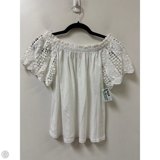 Top Short Sleeve Designer By Lilly Pulitzer In White, Size: Xs