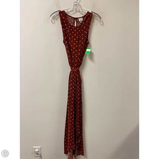 Dress Casual Maxi By A New Day In Polkadot Pattern, Size: Xs