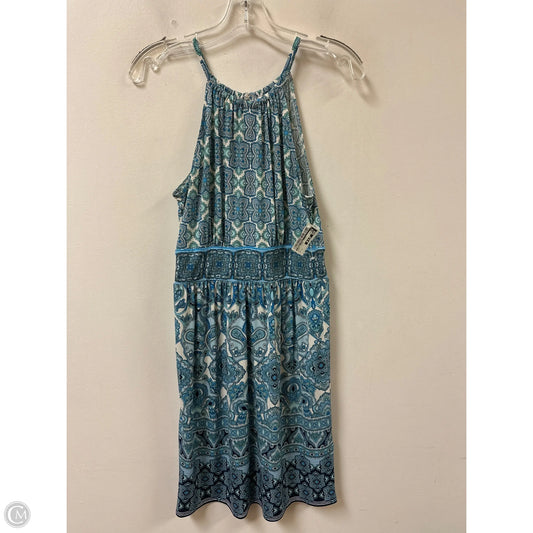 Dress Casual Short By London Times In Blue & White, Size: S