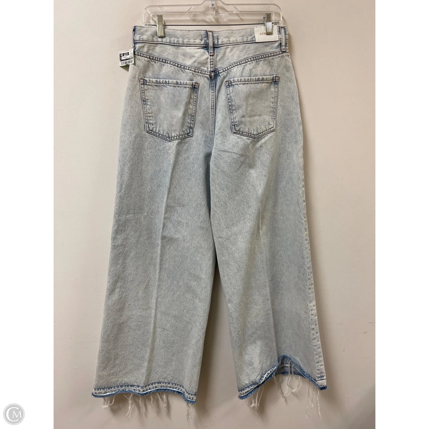 Jeans Wide Leg By Express In Blue Denim, Size: 10