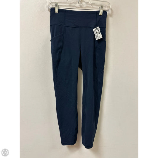 Athletic Leggings By Lululemon In Navy, Size: 4