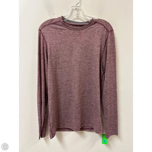 Athletic Top Long Sleeve Crewneck By Champion In Red, Size: S