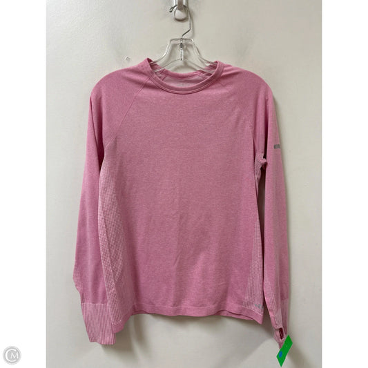 Athletic Top Long Sleeve Crewneck By Bcg In Pink, Size: S