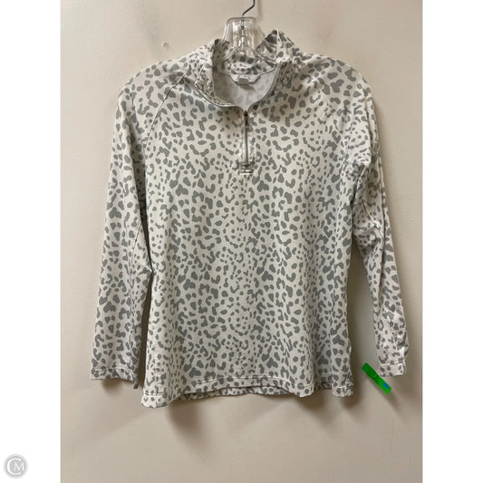 Athletic Top Long Sleeve Collar By Lady Hagen In Grey, Size: S