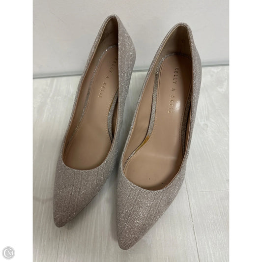 Shoes Heels Stiletto By Kelly And Katie In Gold, Size: 9.5