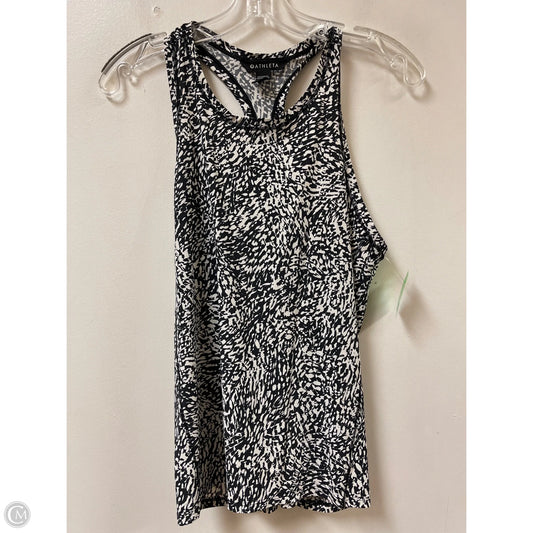 Athletic Tank Top By Athleta In Black & White, Size: S