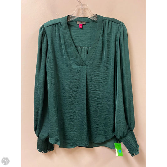 Top Long Sleeve By Vince Camuto In Green, Size: L