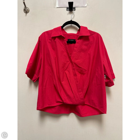 Top Short Sleeve By Banana Republic In Pink, Size: L