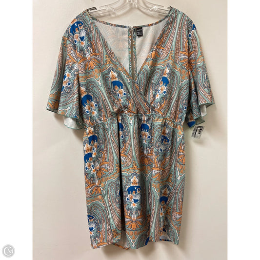 Romper By Shein In Green & Yellow, Size: Xl