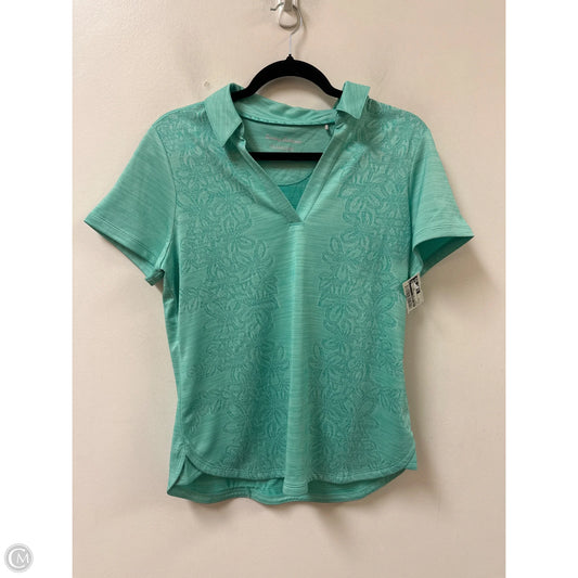 Athletic Top Short Sleeve By Tommy Bahama In Teal, Size: M