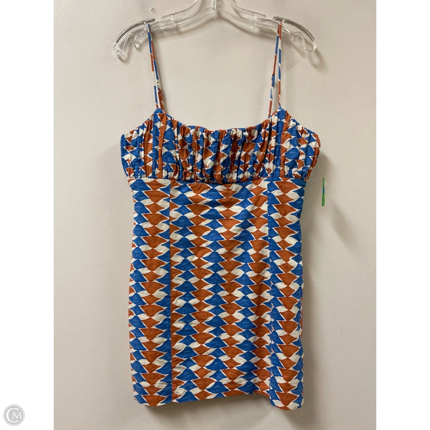 Dress Casual Short By Maeve In Blue & Brown, Size: L