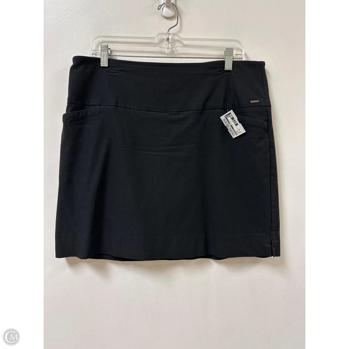 Skort By Sc & Co In Black, Size: 16