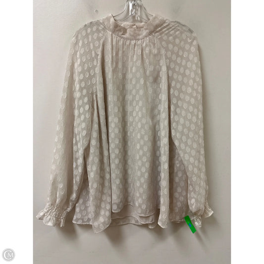 Top Long Sleeve By Dr2 In Cream, Size: Xl