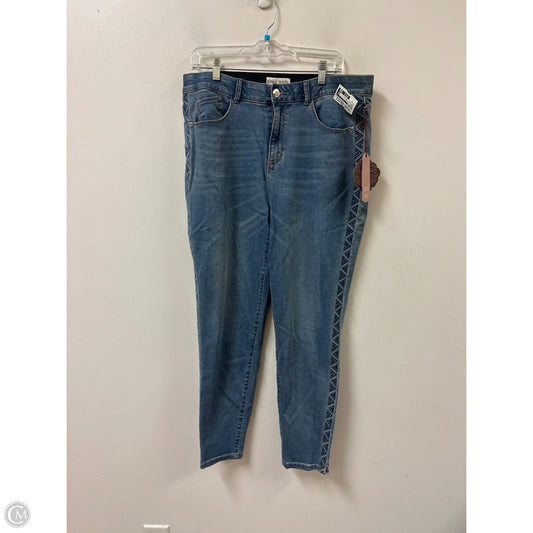 Jeans Skinny By Knox Rose In Beige, Size: 16