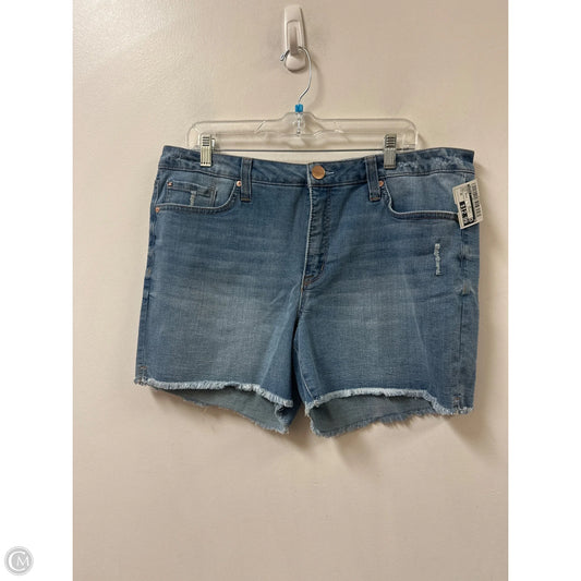 Shorts By Seven 7 In Blue Denim, Size: 16