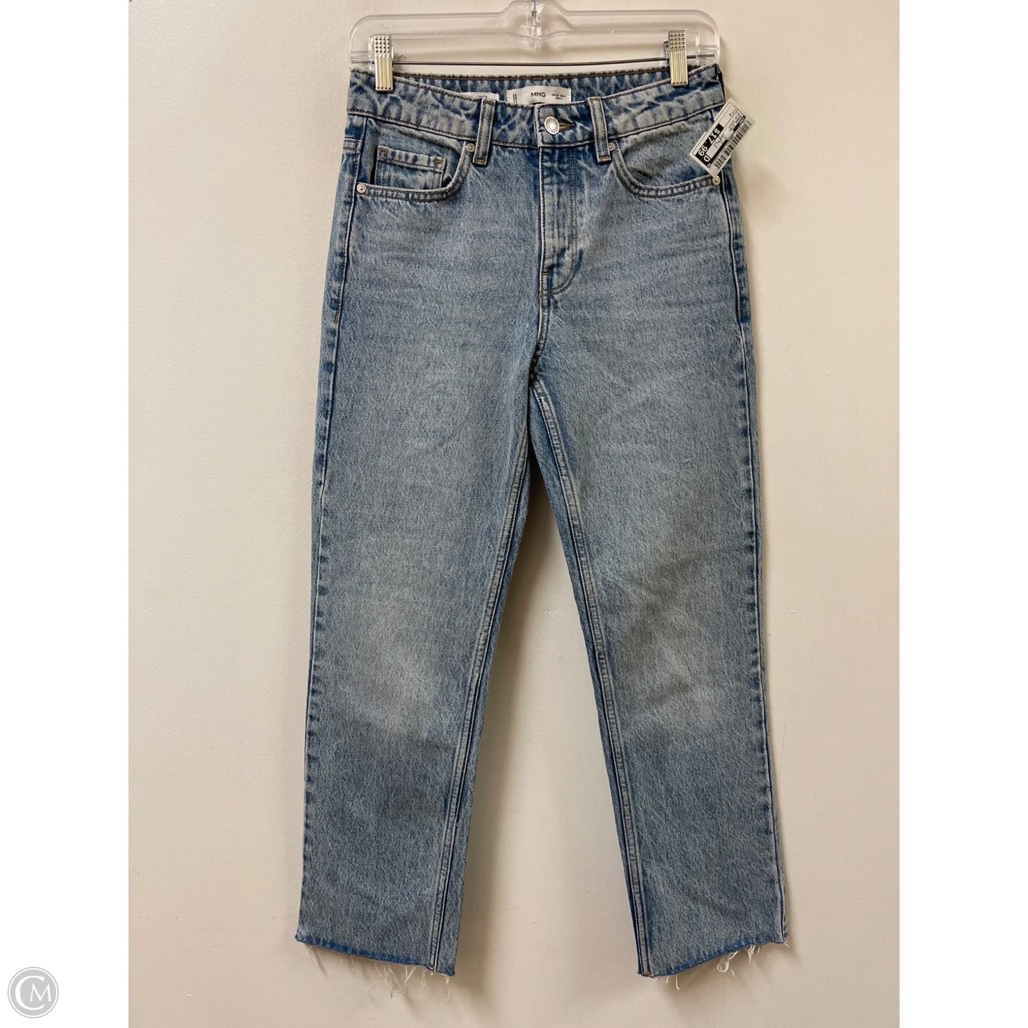 Jeans Straight By Mng In Blue Denim, Size: 2