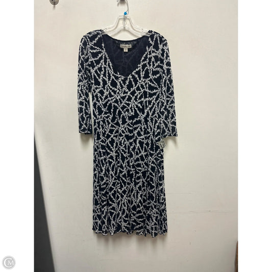 Dress Casual Midi By Coldwater Creek In Blue & White, Size: Xl