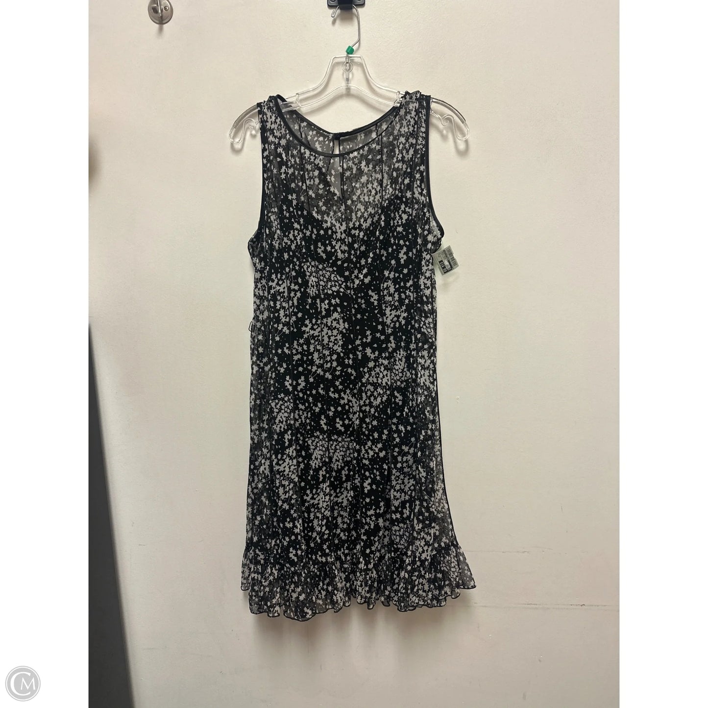 Dress Casual Midi By Jessica Howard In Black & White, Size: Lp