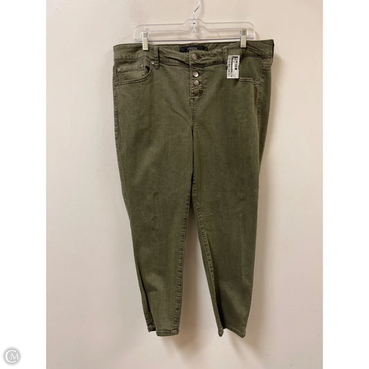 Jeans Skinny By Torrid In Green Denim, Size: 18