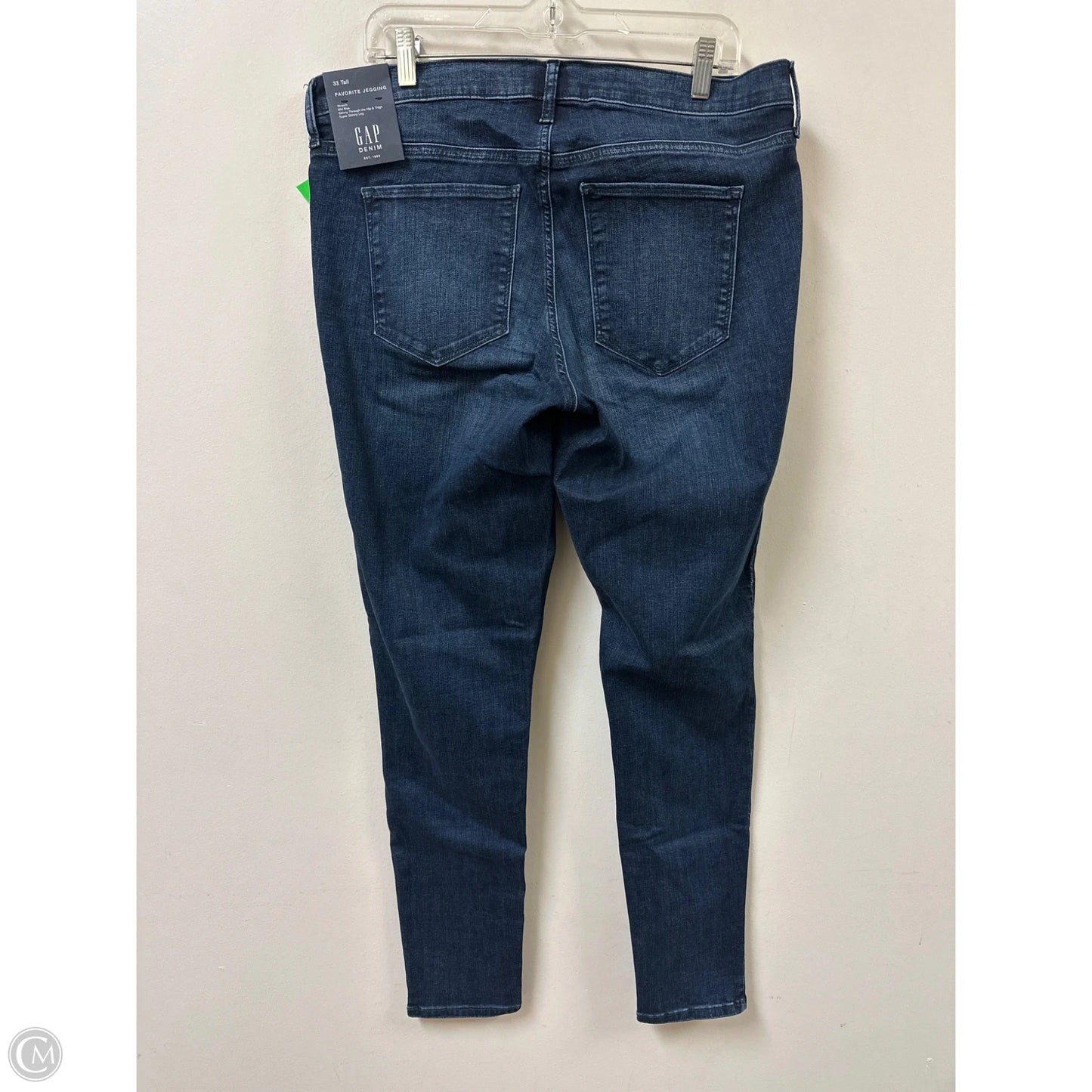 Jeans Skinny By Gap In Blue Denim, Size: 16