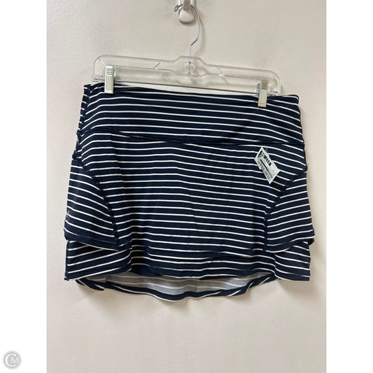 Athletic Skort By Athleta In Blue & White, Size: M