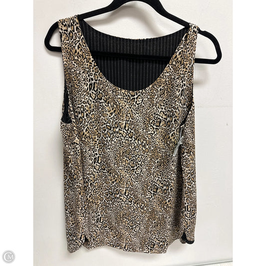 Top Sleeveless By Clothes Mentor In Animal Print, Size: L