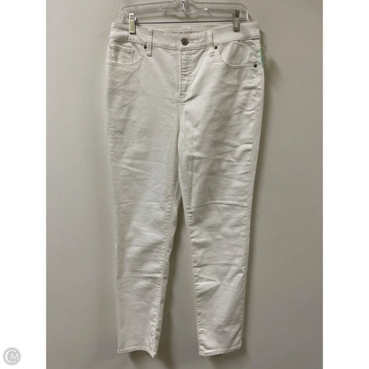 Jeans Boyfriend By Chicos In White Denim, Size: 8