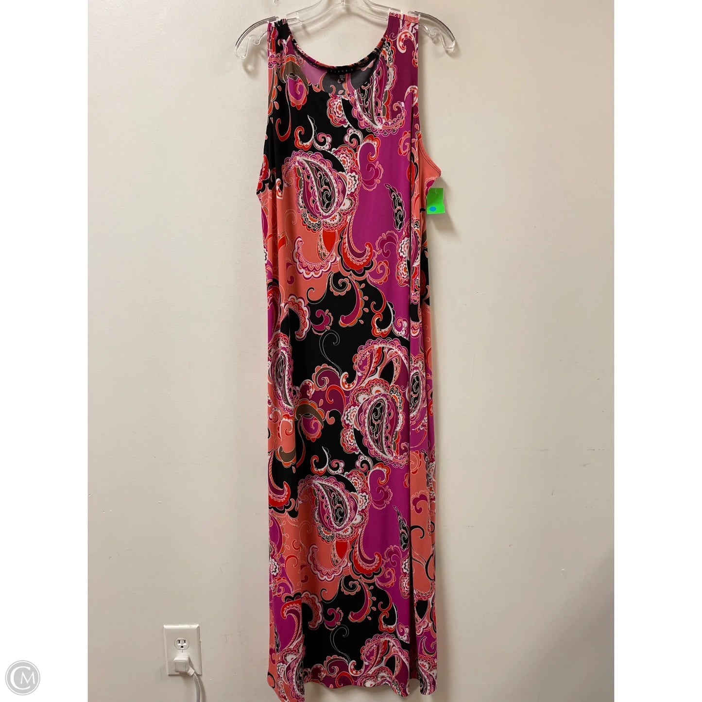 Dress Casual Maxi By Tiana B In Black & Pink, Size: Xl