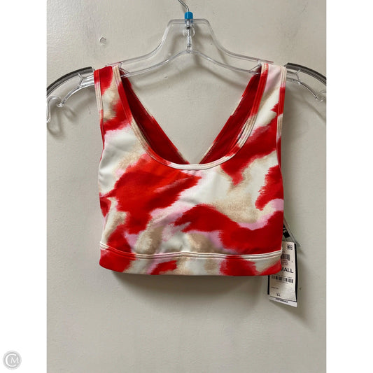 Athletic Bra By Ideology In Cream & Red, Size: Xs