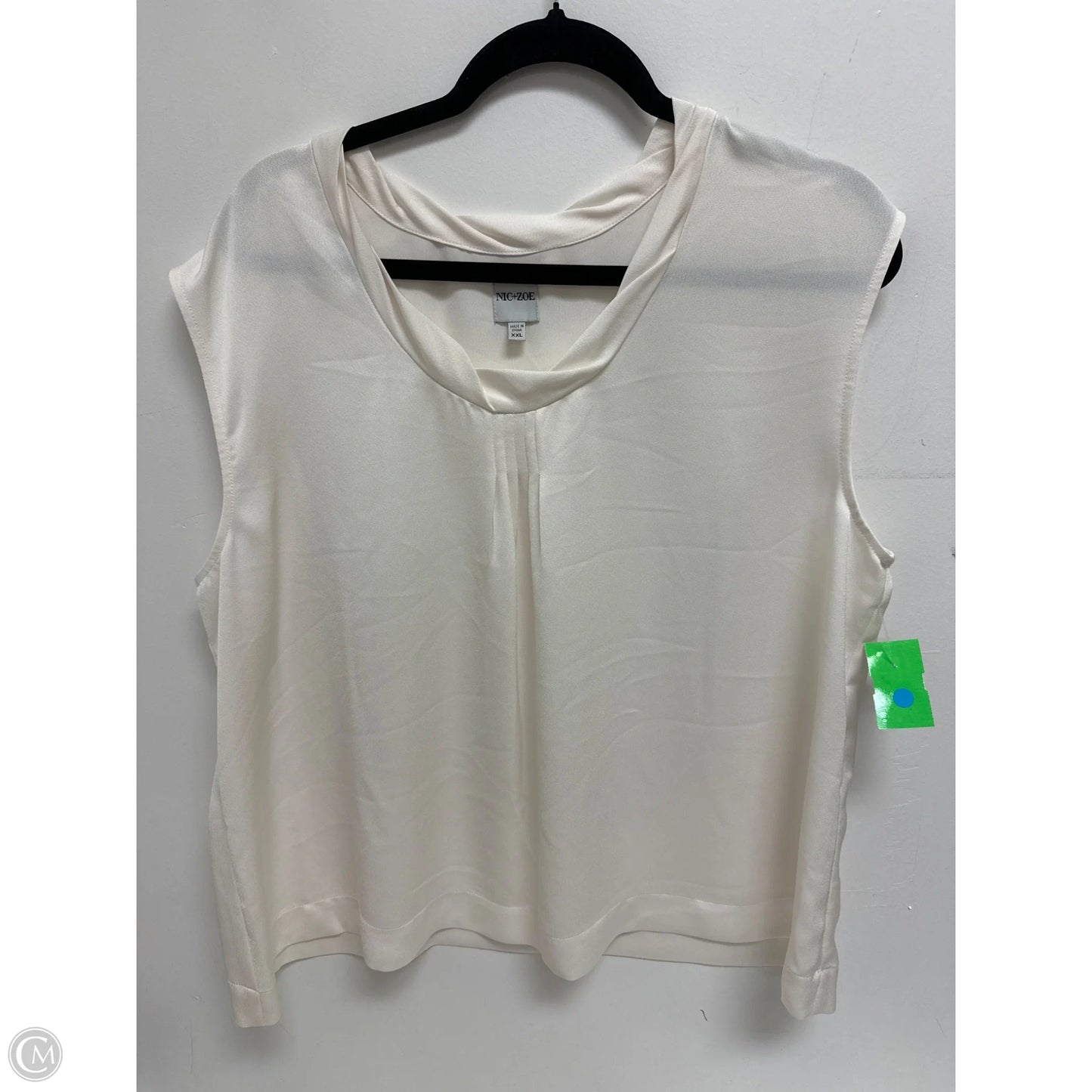 Top Sleeveless By Nic + Zoe In Cream, Size: 1x