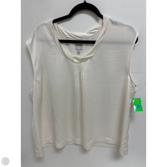 Top Sleeveless By Nic + Zoe In Cream, Size: 1x