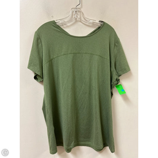 Athletic Top Short Sleeve By Clothes Mentor In Green, Size: M