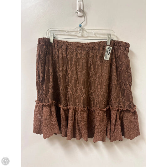 Skirt Mini & Short By Listicle In Brown, Size: 18