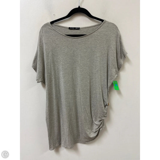 Top Short Sleeve By Glitzy Girlz In Brown, Size: M