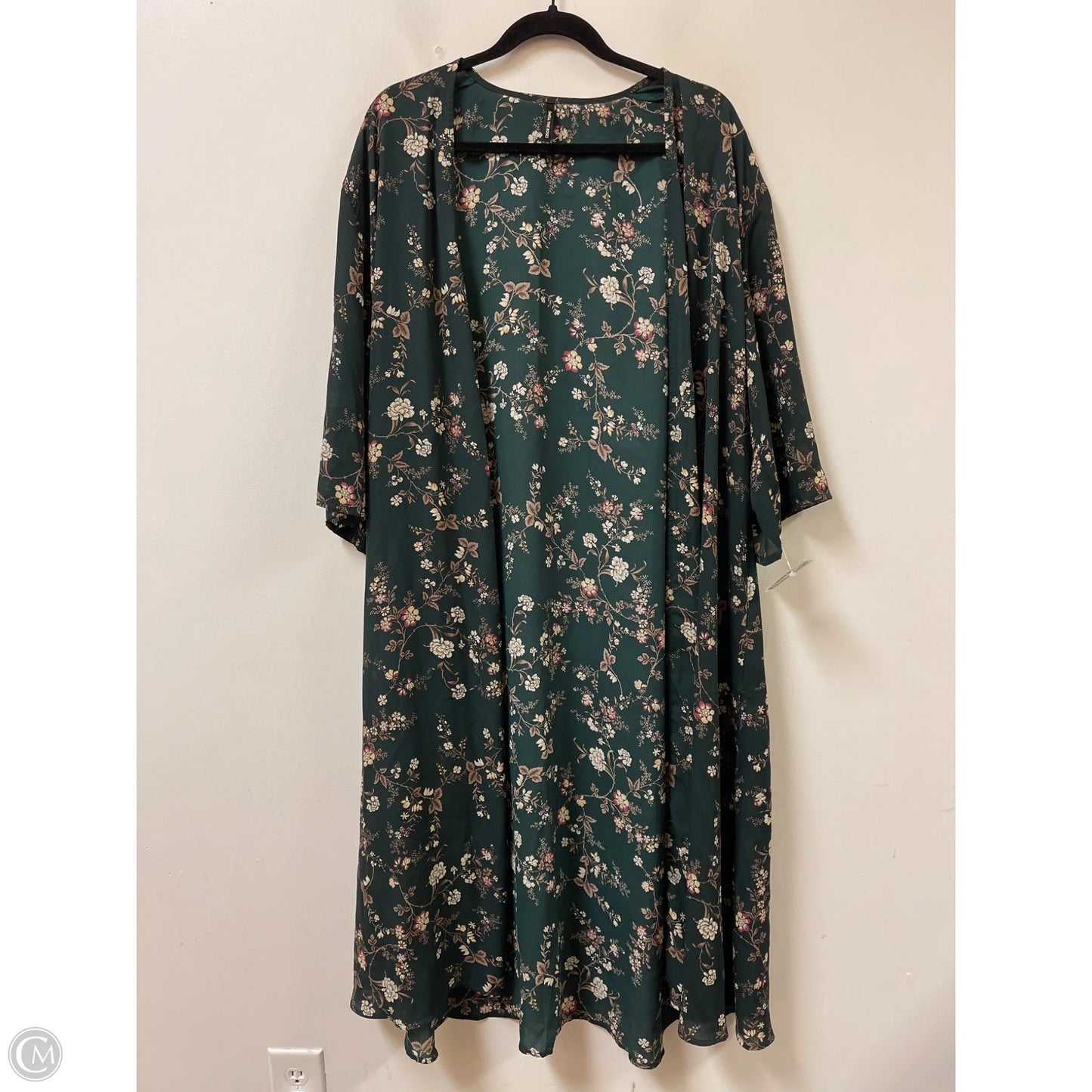 Kimono By Clothes Mentor In Green, Size: Osfm