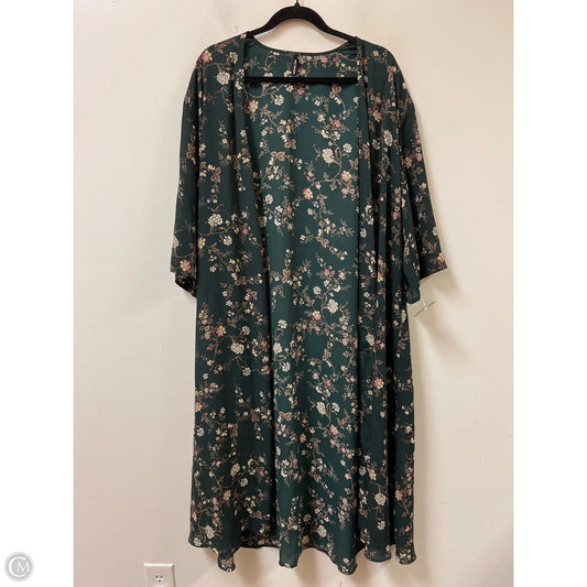 Kimono By Clothes Mentor In Green, Size: Osfm