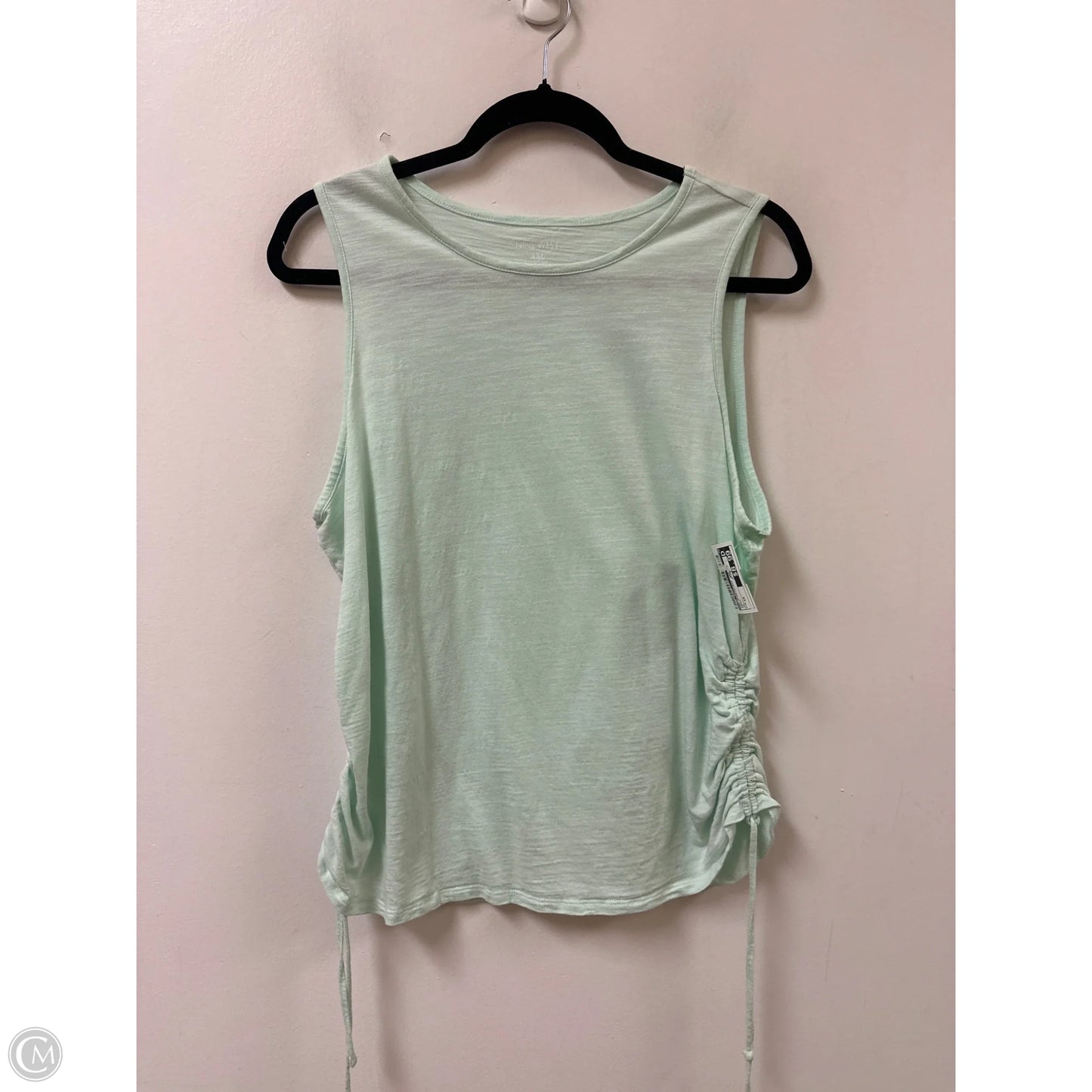Top Sleeveless By Nine West In Green, Size: 1x