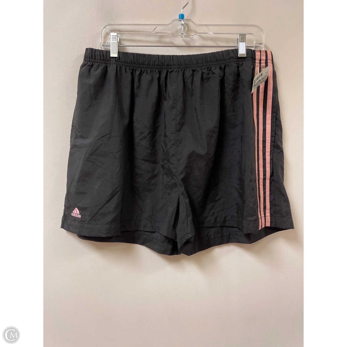 Athletic Shorts By Adidas In Black & Pink, Size: Xl
