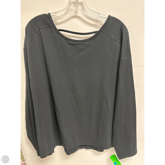 Athletic Top Long Sleeve Crewneck By Members Mark In Black, Size: Xl