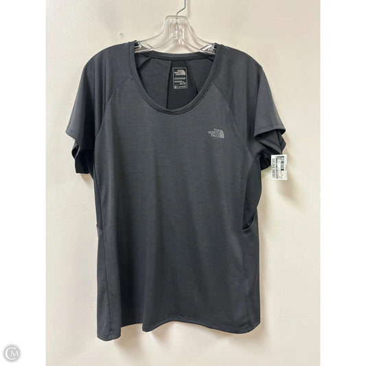 Athletic Top Short Sleeve By The North Face In Grey, Size: Xl