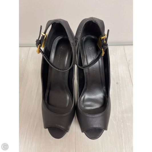 Shoes Heels Block By Wild Diva In Black, Size: 7.5