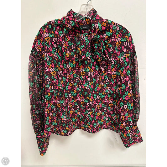 Top Long Sleeve By Who What Wear In Multi-colored, Size: M