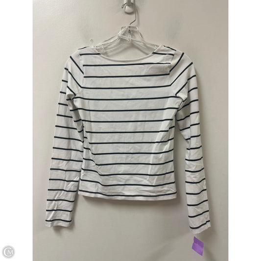 Top Long Sleeve By Madewell In Striped Pattern, Size: S